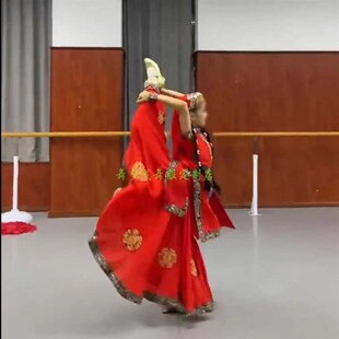 塔吉克族舞蹈服膺之舞演出服帕米尔少女表演服新疆民族艺考服紫茉