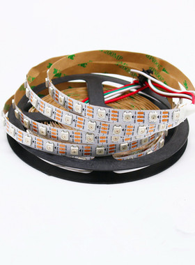 WS2812B灯带5V60/144灯5050内置2811ic编程LED全幻彩流水跑马灯条