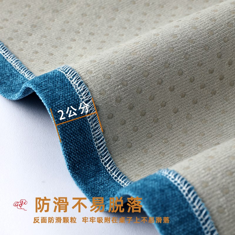 现代床头柜盖布保险柜布艺盖巾防滑雪尼尔冰箱打印机定做小桌布垫