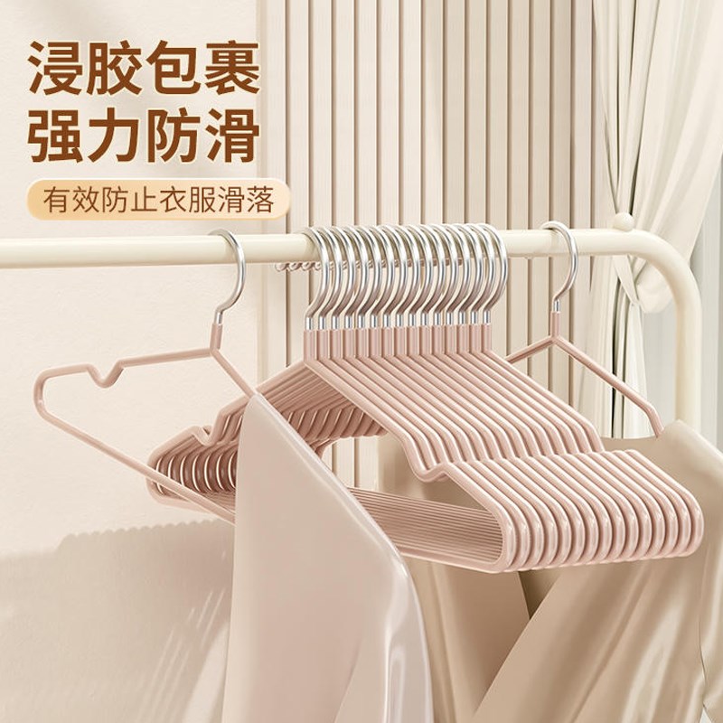 衣架家用挂衣加粗防滑学生宿舍晾衣架阳台收纳衣服挂架衣撑子
