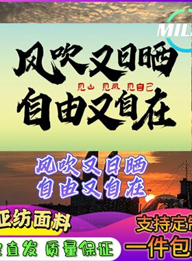 风吹又日晒自由又自在登山旗子武功山爬山旗帜网红旗音乐节旗定制