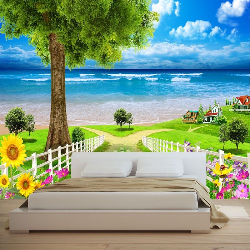 壁纸墙画自粘墙画自然风景立体墙壁画客厅沙发卧室背景墙装饰,家居饰品,软装墙贴,淘宝优惠券,粉丝福利购,淘宝优惠卷
