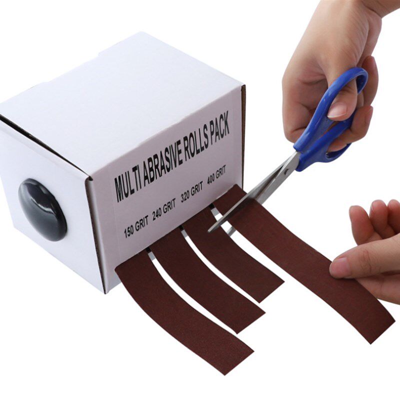 砂带盒装 抽式金刚砂布卷 软砂布卷 干磨 金属玻璃木工打磨砂纸