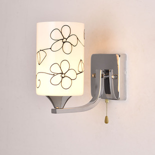 壁灯带拉线关LD 现代床头灯卧室创意客厅楼梯过道灯灯具