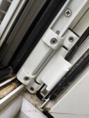 五金断桥铝五金上悬内门通用内倒锁铰链