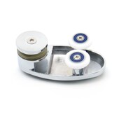 房移门推拉玻璃上挂轮浴室间平面一字滑轮滚轮吊躺