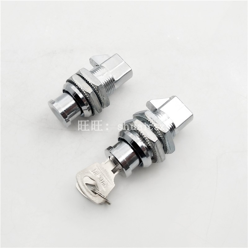 锌合金机车按钮锁 按压式柜锁抽屉锁  撞击式圆柱碰锁埋入式柜锁