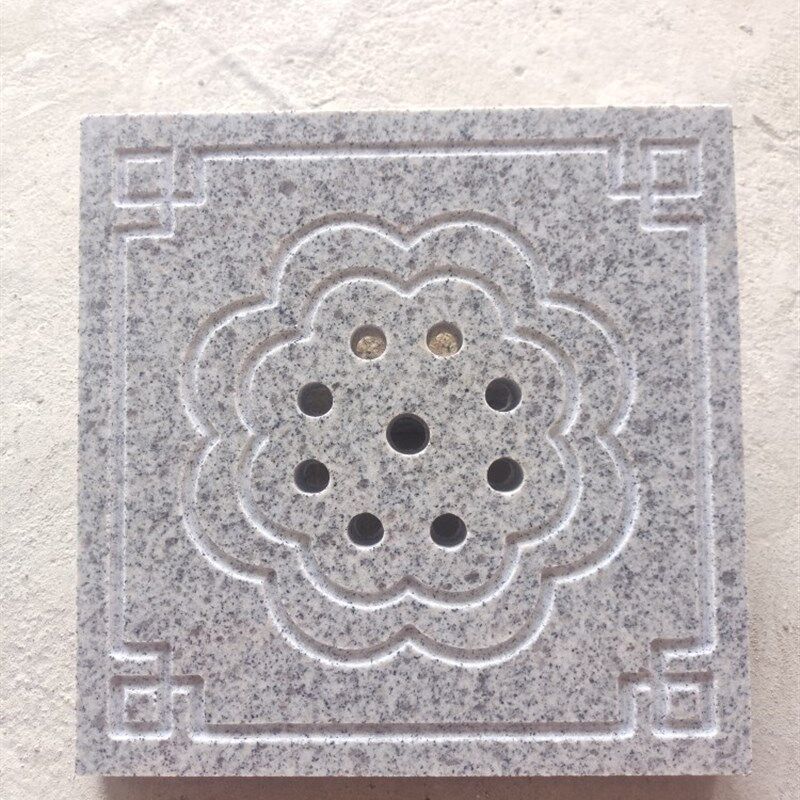 大理石铜钱水漏石材水篦子室外岗岩排水沟地沟下水道盖板井盖