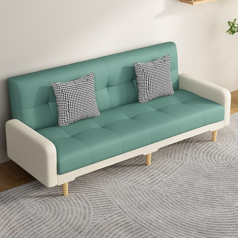 猫爪皮沙发两用三人办公寓酒店发廊客厅会客接待折叠沙发床小户型