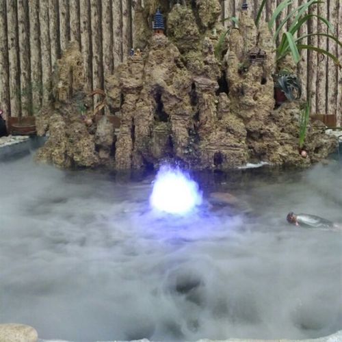 超声波雾化头水池假山造雾器鱼缸盆雾器庭院景观雾化加湿大雾量