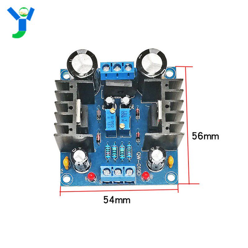 LM317 LM337功放整流滤波电源板正负电压1.2-37V连续可调稳压电源 - 实物图
