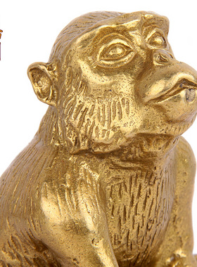 天御阁纯铜12十二生肖猴摆件工艺品招财客厅办公室家居装饰品礼品