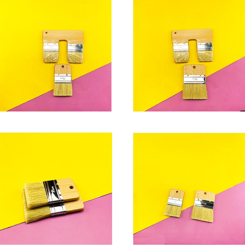 艺术漆不掉毛猪鬃刷 涂料油漆扫砂银砂金砂木柄硬毛猪毛鬃刷工具