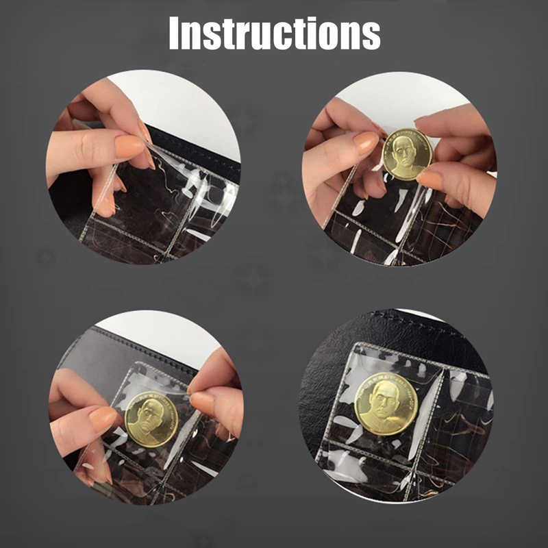 纸币收藏册透明纸币袋纪念币钱币收藏册100元龙年纪念钞硬币收纳