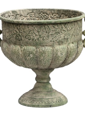 法式美式乡村庭院家居装饰仿古铁艺烛台园艺杂货桌面摆件花盆花器