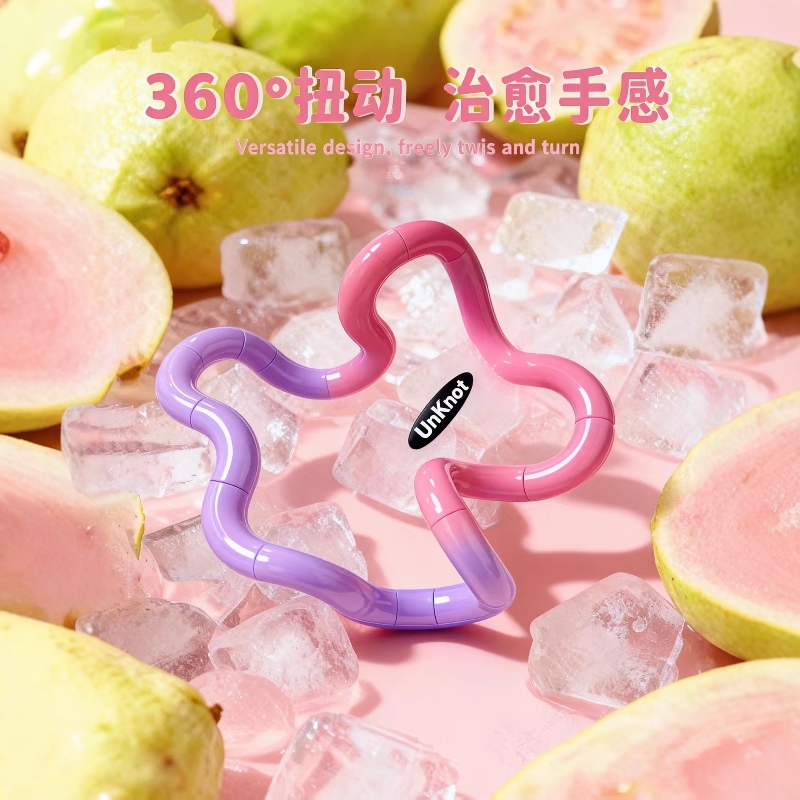 官方正版tangle扭扭乐温变tango解压百变扭扭乐感温变色静音玩具