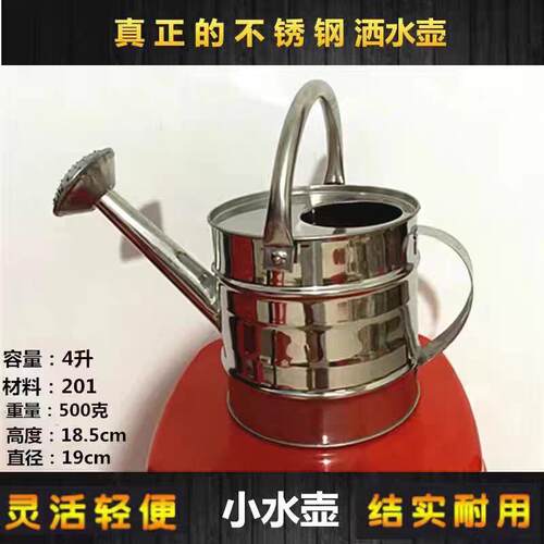 热销迷你款不锈钢园艺洒水壶浇水壶喷壶浇菜