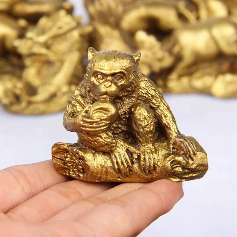 铜十二生肖摆件全套纯铜鼠牛虎兔龙蛇马羊猴鸡狗猪属相家居工艺品