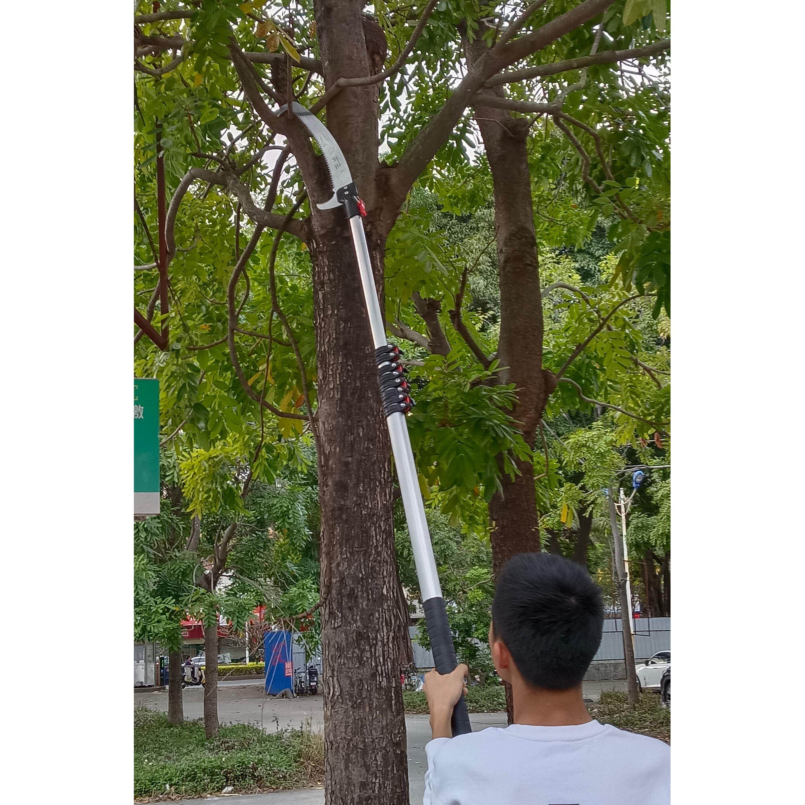 高空锯树伸缩高枝锯锯树锯子加长杆园林手工锯修剪树枝专用高空锯