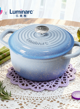 ARC乐美雅珐琅锅铸铁锅家用砂锅炖锅煮锅汤锅高颜值送礼礼物1.6L