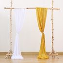 户外珍珠雪纺白 饰 亮片金帷幔2片装 草坪婚礼背景布婚庆拱门纱幔装