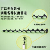 鱼缸下水管消音条静音消声神器落水毛刷螺旋片底滤溢流降噪过滤