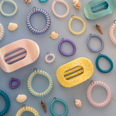 美国TELETIES夏季系列电话线发圈泰莉TT圈发饰无痕头绳不勒发皮筋