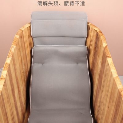熏蒸桶靠背G成人坐垫汗蒸泡澡泡澡F靠枕沐浴桶O浴盆IX木桶法国DI