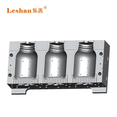 广东乐善吹塑机吹瓶机模具PP中空吹瓶模具广东组合式连体模具