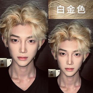 白金色染发膏植物天然无刺激纯正品牌2025流行色男士专用染发剂女