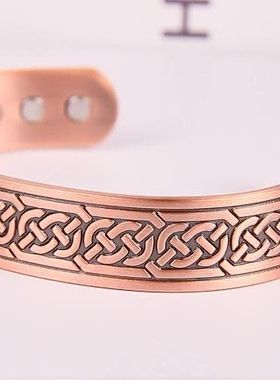 ins手镯男款宽纯时尚能量磁性