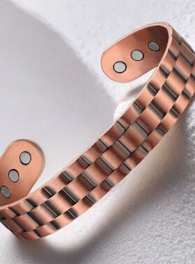 红铜饰品设计欧美手链磁石手镯