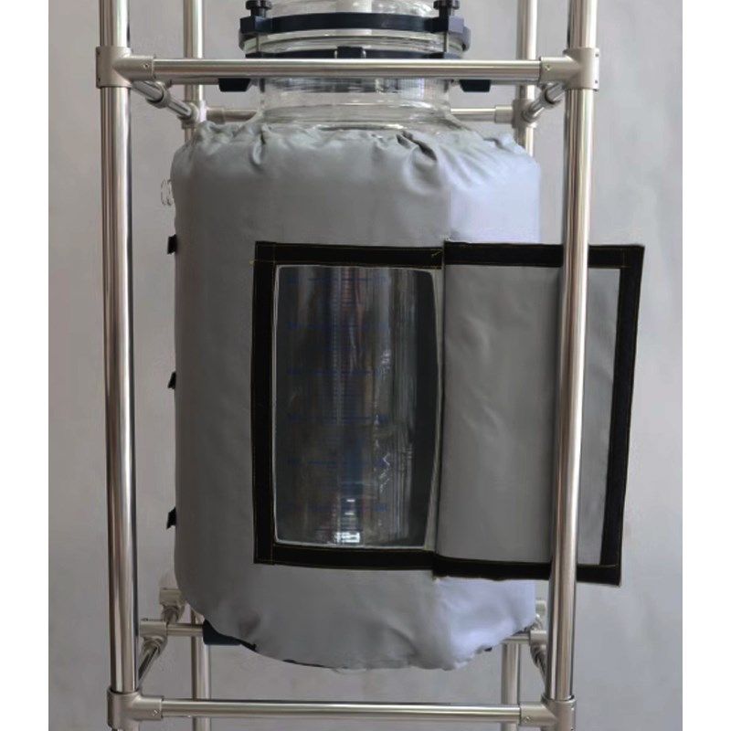 可拆卸保温50L隔热棉反应釜加厚保温衣隔热棉保温T杯套玻璃纤维防