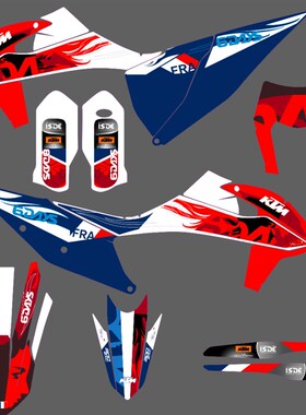 2020 21 22 23 24p年KTM 300EXC SXF 350恒舰Z300贴花S5贴膜车贴