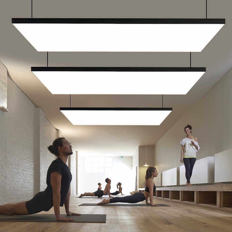 舞蹈教室无影吊灯60*200美发店手机店长条宽面超亮无频闪平板顶灯,家装灯饰光源,商用吊灯,淘宝优惠券,粉丝福利购,淘宝优惠卷