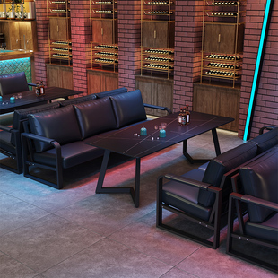 工业风酒吧桌椅清吧音乐餐吧卡座沙发G烧烤店咖啡厅小酒馆商用沙