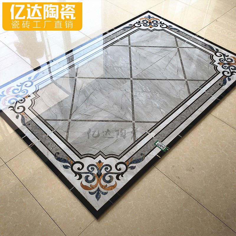 客厅拼花瓷砖800饭厅入户玄关拼图造型地砖走廊过道无限拼地板砖