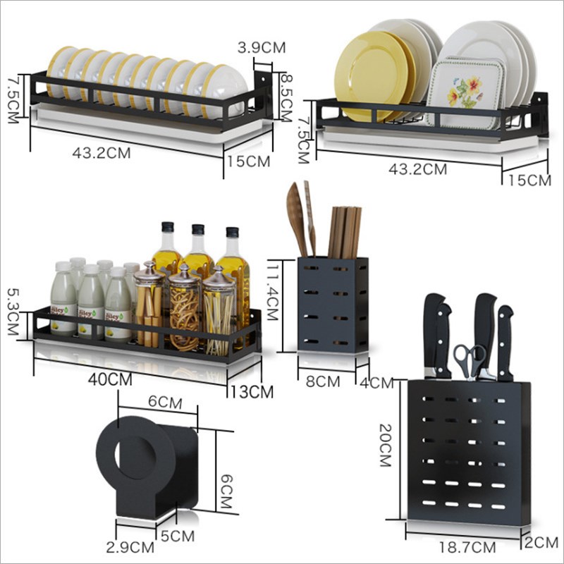 不锈钢碗架沥水架壁挂式厨房碗柜上墙置物架碗盘碗碟收纳窄款小型