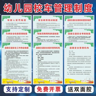 幼儿园校车安全管理制度驾驶员岗位职责安全行驶接送学生校车检查