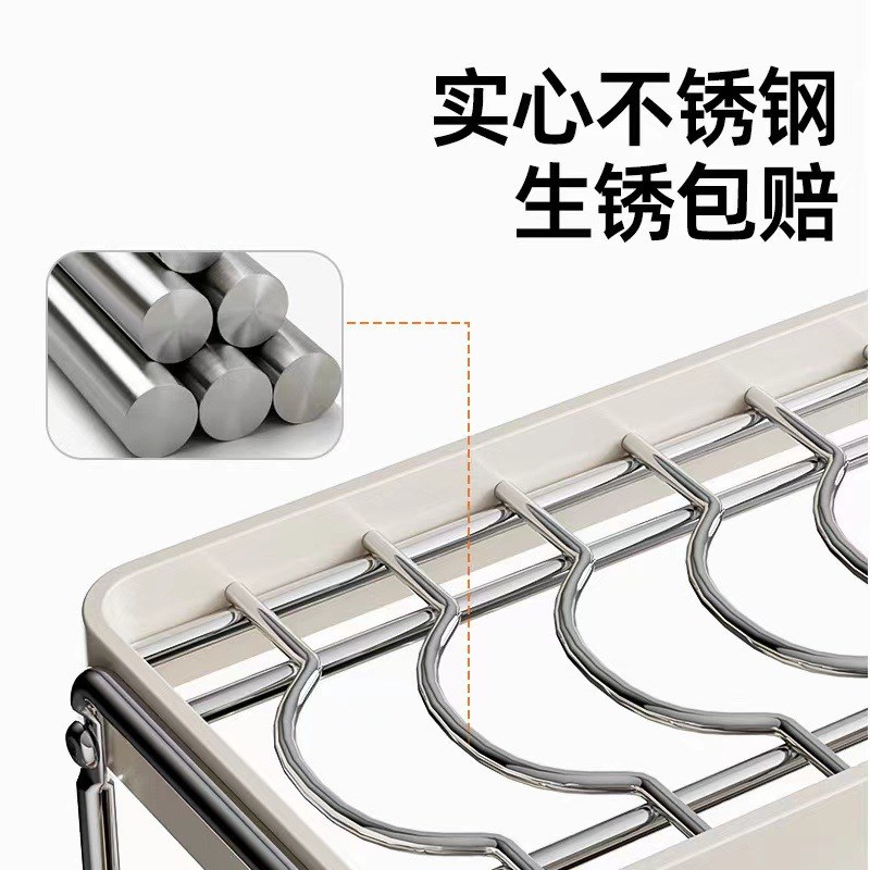 不锈钢碗盘架餐具收纳架厨房置物架抹布碗碟沥水晾碗架碗筷沥水架