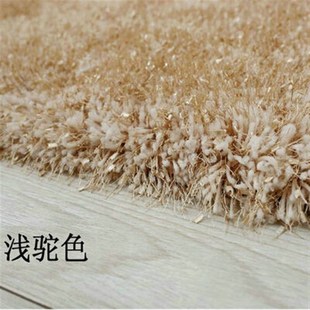 定制 地毯茶几弹力丝旗客厅卧室加厚加密亮丝长毛床头毯carpet