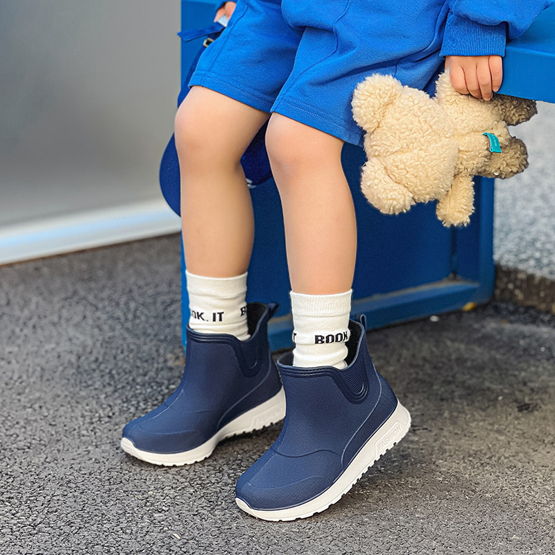 男孩可爱儿童雨鞋女孩小学防滑轻便亲子款水鞋大童胶鞋宝宝雨靴男