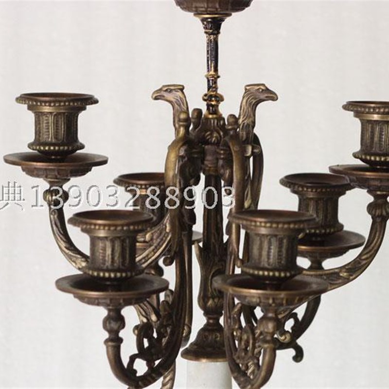 欧式烛台 仿古工艺蜡 牛蹄纯铜/蜡台