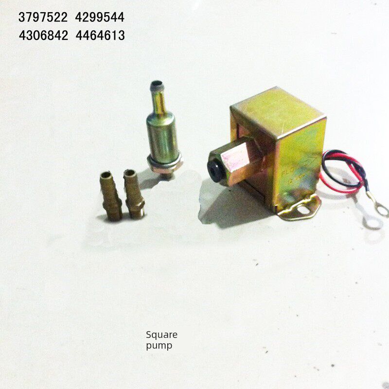 12V24汽g车燃油泵 方泵 带滤网 汽油泵 庆龄五十铃皮卡改装柴油泵