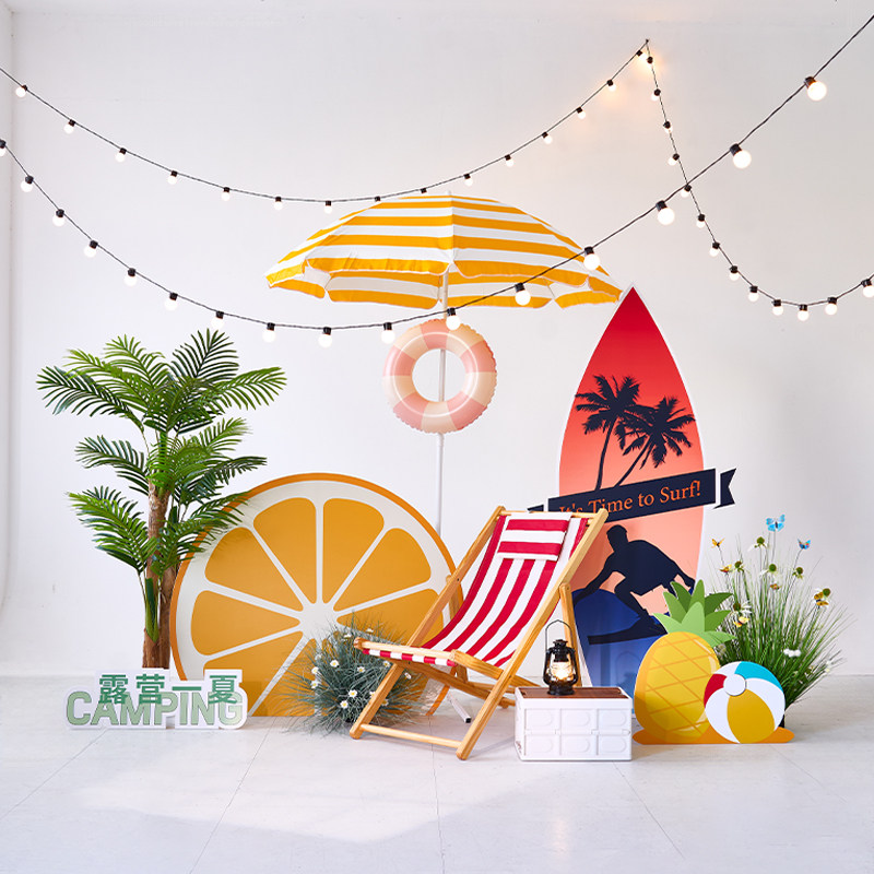 夏日主题活动布置场景夏季商场超市店面美陈冲浪板装饰kt板背景墙,节庆用品/礼品,节日装扮用品,淘宝优惠券,粉丝福利购,淘宝优惠卷