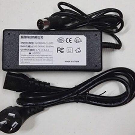 Rapiscan METOR 6M、6S、6E 金属探测安检门电源适配器  五针插头
