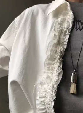 明星同款马鬃毛流苏项链毛刷高级感小众设计时髦百搭项链