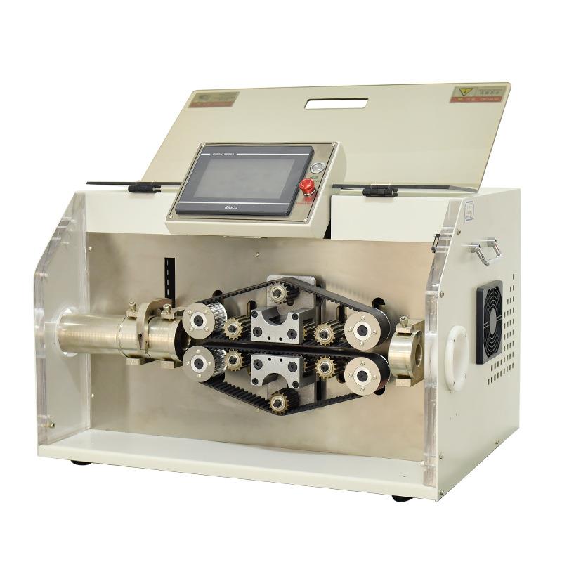 厂家全自动波纹管切管机高精度无压痕PVC管油压管硅胶软管裁切机