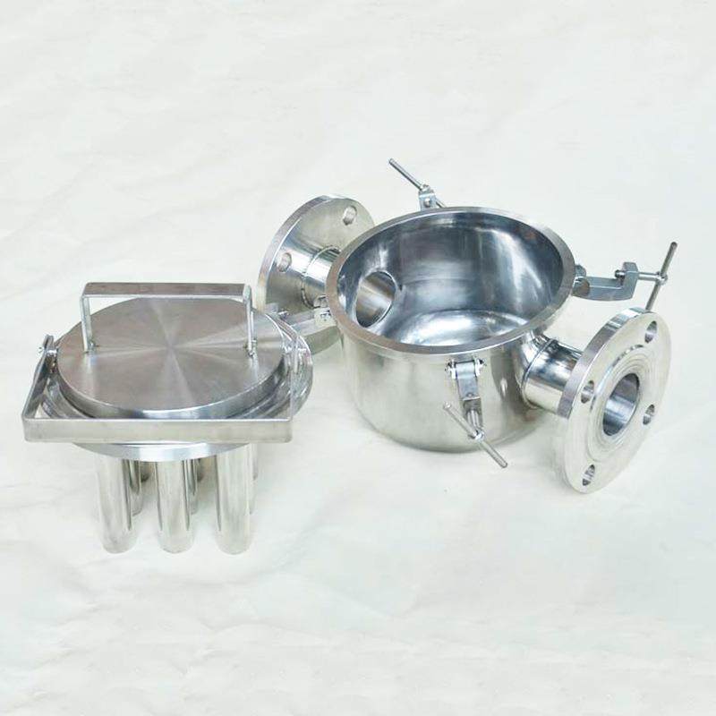 管道浆料除铁器食品不锈钢除铁磁性过滤器液体流体浆料强磁除铁器