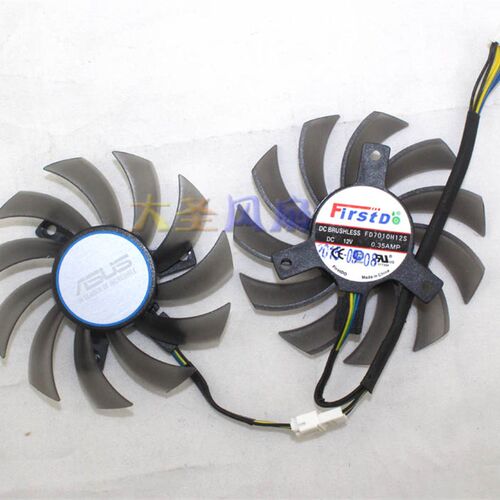 华硕雪豹1050 显卡风扇 FD7010H12S 12V 0.35A 散热风扇